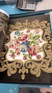 Обивка блестками цветы вышитая бархатная ткань для мебели текстиль Новый современный стиль Марокко роскошный диван SHAOXING Tricot - Product Image 2