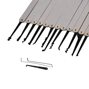 12 Pcs Safe Vw Open Lock Pick Tool Quick Lock Door Opener Locksmith Tools Lock Pick Kit For Locksmith Supplies