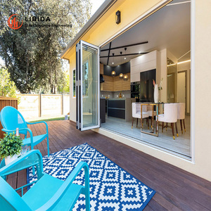 <span class=keywords><strong>Puerta</strong></span> <span class=keywords><strong>Corredera</strong></span> Moderna de Aluminio para Patio con Función Impermeable, Diseño de Acordeón Plegable para Exteriores, para Baño - Product Image 6