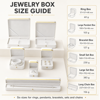 Großhandel Fandi Modische Handgefertigte Leder-Kunststoff Schmuck-Geschenkbox mit Anpassbarem Logo und Größe für Ohrringe und Halsketten