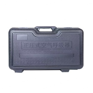 Étui portable pour SCBA, boîte de rangement en PVC noir et orange avec poignée pour équipement de lutte contre l'incendie et respirateur à air comprimé - Product Image 3