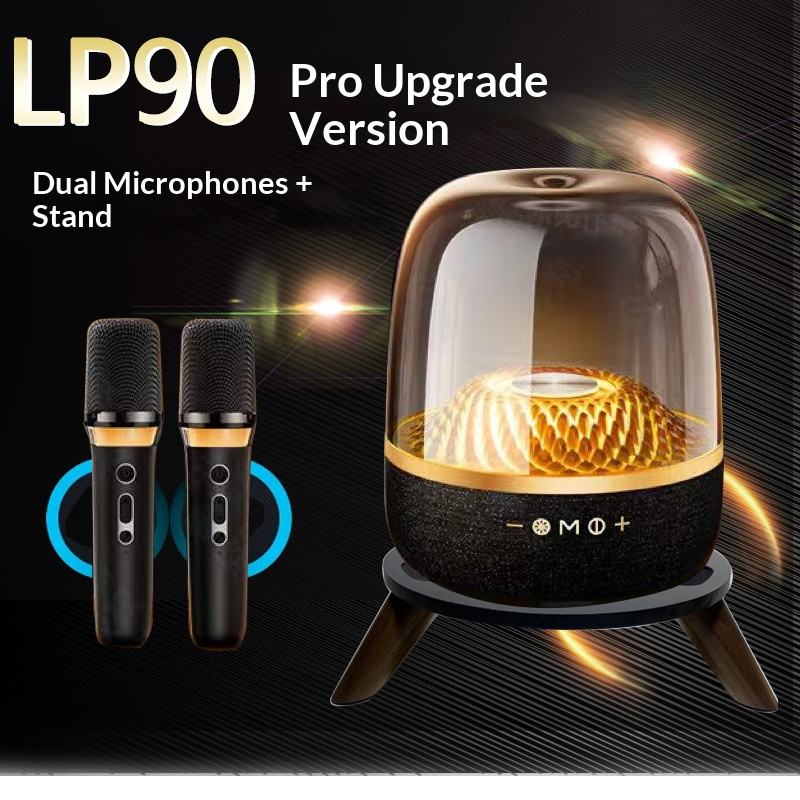 รุ่นท็อปพร้อมไมโครโฟนคู่และขาตั้ง