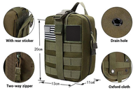 Bolsa de botiquín de primeros auxilios de viaje al aire libre táctico portátil Oxford EMT EDC herramienta riñonera para vehículo de caza supervivencia todas las estaciones