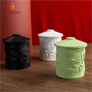 Vela Aromática de Lujo con Diseño de Paisaje Fluvial de la Dinastía Song, Regalo de Cultura China, para Decoración del Hogar, Bodas y Navidad - Product Image 2