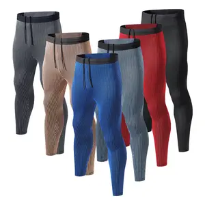 Polyester Spandex Fitness Gym Pants Breathable Tight Sports Wear Yoga Pants Dry Fit Gym Fitness Gym Wear