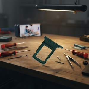 Vassoio porta SIM verde per iPhone 11 Pro Max, ricambio standard e mini, componente di riparazione - Product Image 3