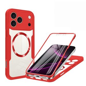 <span class=keywords><strong>Coque</strong></span> de téléphone sans fil <span class=keywords><strong>magnétique</strong></span> en plastique dur à la mode pour <span class=keywords><strong>iPhone</strong></span> 17 16 15 14 13 12 <span class=keywords><strong>11</strong></span> Pro Max Transparent <span class=keywords><strong>360</strong></span> étui complet - Product Image 4