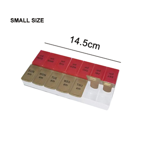 Boîtes de rangement pour pilules personnalisées portables pour les voyages, impression de logo personnalisée, boîte à pilules en plastique PP pour 7 jours, <span class=keywords><strong>Meixu</strong></span> YH-01, vente en gros - Product Image 5