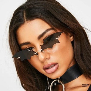 Hot Sale on Gothic Style Bat Wing Sunglasses Fashion Sunglasses UV400 Protection for Parties and Events Available For Sale - Product Image 6