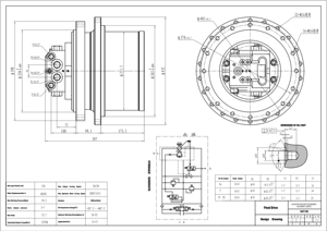 มอเตอร์เดินหน้ารถขุด EC140 EX135 รุ่น MAG-85VP-2400 SA 1143-01060 ชุดขับเคลื่อนสุดท้าย - Product Image 1