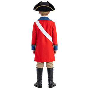 Disfraz de Colonizador Medieval Europeo para Niños, Traje para Fiesta de Halloween, Actuación de Juego de Rol, Abrigo Rojo y Azul con Espada - Product Image 4