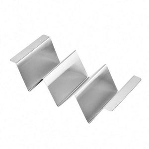 Support de tacos en acier inoxydable, plateau de présentation pour tortillas et crêpes mexicaines, idéal pour les tacos mexicains - Vente chaude - Product Image 1