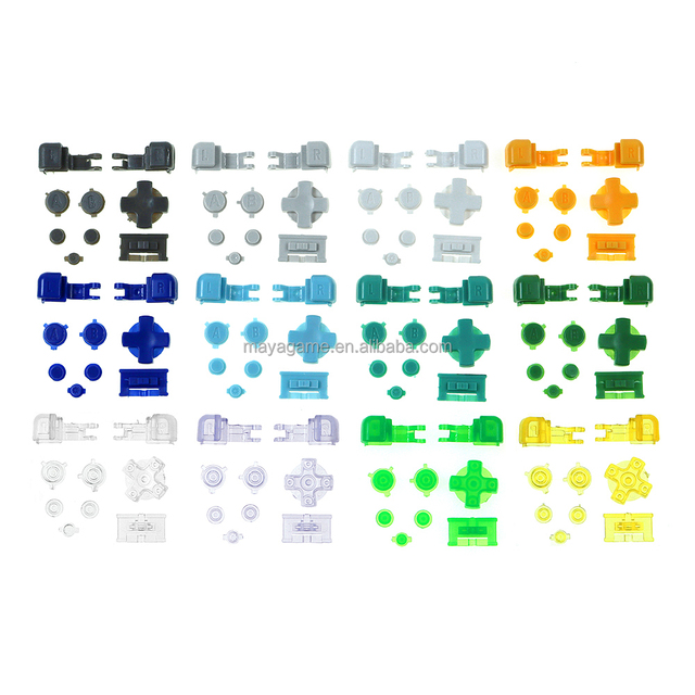 For GameBoy Advance SP GBA SP Plastic Full Button Set for GBA SP a B Select Start Power ON/OFF L R Buttons Kit D Pad