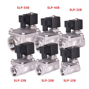 Vanne solénoïde en acier inoxydable en gros SLP-15B 20B 25B Bride Contrôle de l'eau et de l'air Normalement fermé - Product Image 4