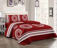 Ensemble de literie matelassé 4 pièces de luxe avec drap-housse à poches profondes, vente en gros, fabricant OEM
