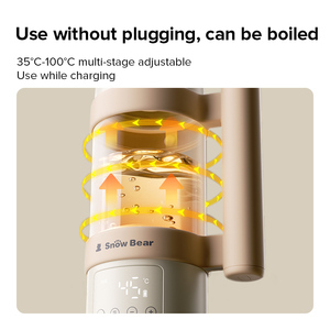 Calentador de leche USB portátil, hervidor de agua, calentador de botellas de PP de silicona de calentamiento rápido para viajes y preparación de té, <span class=keywords><strong>biberones</strong></span> amigables - Product Image 4