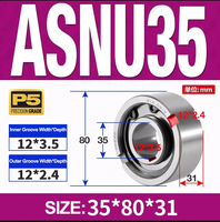 Roulements à sens unique de bonne qualité ASNU35 ASNU 35 NFS 35 TFS 35, support requis pour les roulements d'embrayage à butée