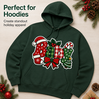 Grands badges brodés personnalisés en chenille pour Noël, pour vestes universitaires, sweats à capuche, sacs fourre-tout, vente en gros, MOQ 50 pièces