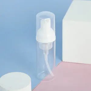 50ml 60ml प्लास्टिक पीईटी फोम पंप बोतल साबुन cleanser के लिए