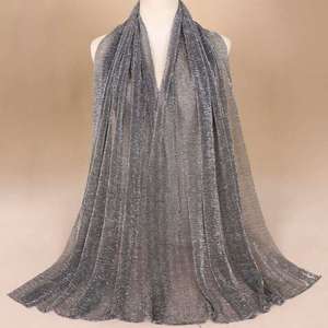 Gland Wrap Protection Solaire Respirant Dames Mode Froissé Miroitement Hijab - Product Image 3