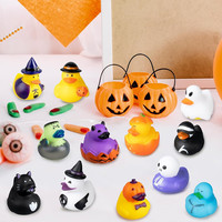 Canard en caoutchouc pour Halloween Jeeps Ducking Bulk Floater Cadeau Canard pour enfants Bébé Bain Jouet Assortiment Party Favors Anniversaires