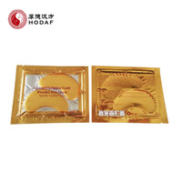 Patch sous les yeux au collagène doré 24K de marque privée feuille de gel de masque pour les yeux en cristal pour une hydratation en profondeur et la réduction des cernes