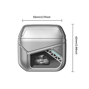 Rasoir <span class=keywords><strong>portable</strong></span> pour homme à 5 lames oscillantes, étanche IPX6, chargement Type-C, <span class=keywords><strong>mini</strong></span> rasoir de voyage à grille - Product Image 2