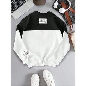 Sweat-shirt imprimé personnalisé pour homme, coupe classique, manches longues, col rond, pull en tricot, streetwear - Product Image 4