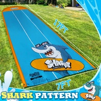 Toboggan aquatique pour enfants et adultes, tapis de jeu aquatique gonflable pour la pelouse, jeux aquatiques d'été en plein air