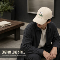 Casquette de baseball ajustable en polyester/coton à 6 panneaux avec broderie personnalisée - Accessoire de mode pour le style professionnel et urbain