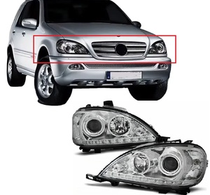Giá rẻ chất lượng cao Phụ tùng xe hơi Led Đèn Pha cho Mercedes Benz <span class=keywords><strong>ml163</strong></span> 2003 W163 thay thế phụ kiện xe hơi tự động hệ thống chiếu sáng - Product Image 1