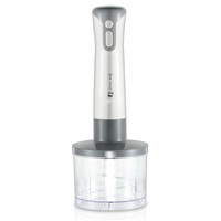 LOVFE Ensemble Mixeur Plongeant Électrique Multi-Accessoires Deux Vitesses, Fouet à Œufs et Mousseur à Lait, Boîtier en Plastique