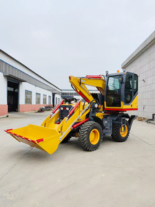 รถตักล้อยางตักดินแบบขับเคลื่อน 4 ล้อ ขนาด 2 ตัน จากผู้ผลิตจีน ขายตรง พร้อมหัวตักด้านหน้าและหัวตักด้านหลัง ตัวเลือกเสริมบุ้งกี๋ 6 in 1 - Product Image 4