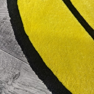 Tappeto da gioco alla moda con <span class=keywords><strong>tema</strong></span> sorriso giallo realizzato con Logo tappeti da camera con decorazioni <span class=keywords><strong>a</strong></span> mano tappeto da pavimento personalizzato - Product Image 3