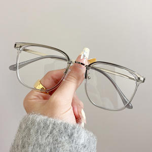 Montures de lunettes anti-lumière bleue Qianai Square, taille moyenne, unisexe, verres en acrylique anti-UV, Taizhou M5 9417 - Product Image 2