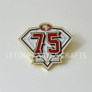 Fabricante Chinês de Pins de Lapela de Metal Personalizados com Logo Esportivo, Pin de Esmalte Duro, Pin de Lapela da Família NFL 49ers - Product Image 5