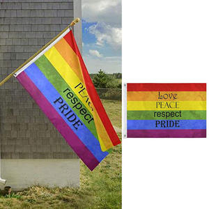 Bandiera Arcobaleno LGBT 3x5ft, Accessorio Decorativo Colorato per la Pace - Product Image 3