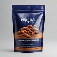 Sachet Doypack Personnalisé en Plastique VMPET Refermable avec Fermeture Zip, Barrière à l'Oxygène, Qualité Alimentaire, pour Pistaches Keto - Vente en Gros