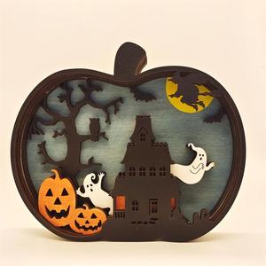 Nouvel arrivage d'animaux de la forêt <span class=keywords><strong>en</strong></span> <span class=keywords><strong>bois</strong></span> multicouches corbeau décoration d'Halloween avec lumière LED sculpté corbeau <span class=keywords><strong>en</strong></span> <span class=keywords><strong>bois</strong></span> d'Halloween - Product Image 4