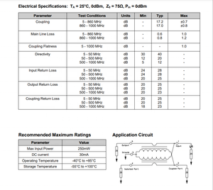 Coupleur large bande <span class=keywords><strong>Macom</strong></span> 17 dB pour réseau câblé CATV à haut volume - MACP-009943-CH07F0 - Product Image 4