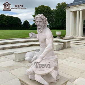 Наружная мраморная статуя Посейдона в греческом стиле в натуральную величину для продажи - Product Image 5