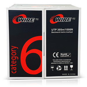 <span class=keywords><strong>Cavo</strong></span> di rete LAN Cat6 UTP da 305 m, 22 AWG, 4 coppie, 23 AWG, LHZS, U/UTP, <span class=keywords><strong>FTP</strong></span>, Cat6 - Product Image 1