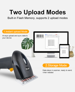 <span class=keywords><strong>Scanner</strong></span> de codes à barres sans fil BT 2D <span class=keywords><strong>Compact</strong></span> Handheld pour la gestion des stocks de détail - Product Image 6