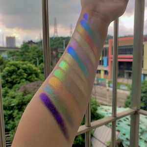 <span class=keywords><strong>2022</strong></span> nueva paleta de sombras de ojos Duochrome Colorshift Chameleon Powder Single Pressed Multi Chrome - Product Image 4