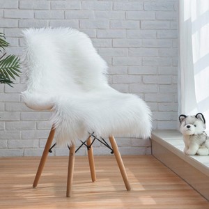 <span class=keywords><strong>Deluxe</strong></span> súper suave esponjoso Shaggy decoración de Casa de piel de oveja alfombra dormitorio sofá silla - Product Image 1