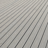 Planches de terrasse en composite PVC WPC style moderne 2026, aspect bois gaufré, pour extérieur, jardin, cour, terrasse, piscine