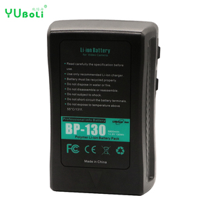 Batterie de caméra polymère <span class=keywords><strong>V</strong></span>-Mount <span class=keywords><strong>V</strong></span>-Lock 130Wh 14.8V 6800mAh pour <span class=keywords><strong>Sony</strong></span> BP-130, compatible avec les caméras vidéo professionnelles <span class=keywords><strong>Sony</strong></span> Broadcast - Product Image 1
