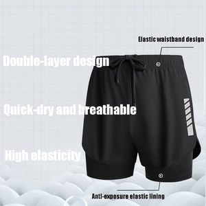 Ensemble de maillots de bain de surf personnalisés pour hommes, avec protection anti-UV, design sportif réfléchissant, combinaison de surf, maillot de bain - Product Image 5