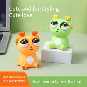 3D Pop-Eye Dinossauro Stress Relief Toy Squeeze e Squish Divertido Big Gaping Eyes Engraçado e Bobo Stress Relief Gift Prank Gift - Product Image 2