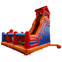 Château gonflable commercial pour enfants, maison gonflable pour fêtes, combo de saut et toboggan pour l'extérieur